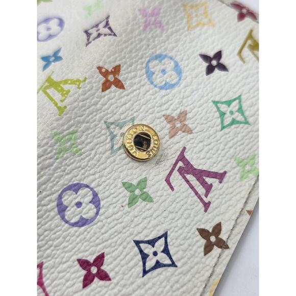 Louis Vuitton White Monogram Multicolore 4 Key Holder - Picture 16 of 16